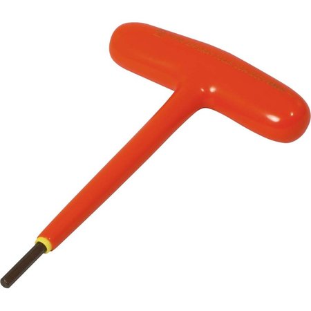 GRAY TOOLS 9/64" S2 T-handle Hex Key, 1000V Insulated 68609-I